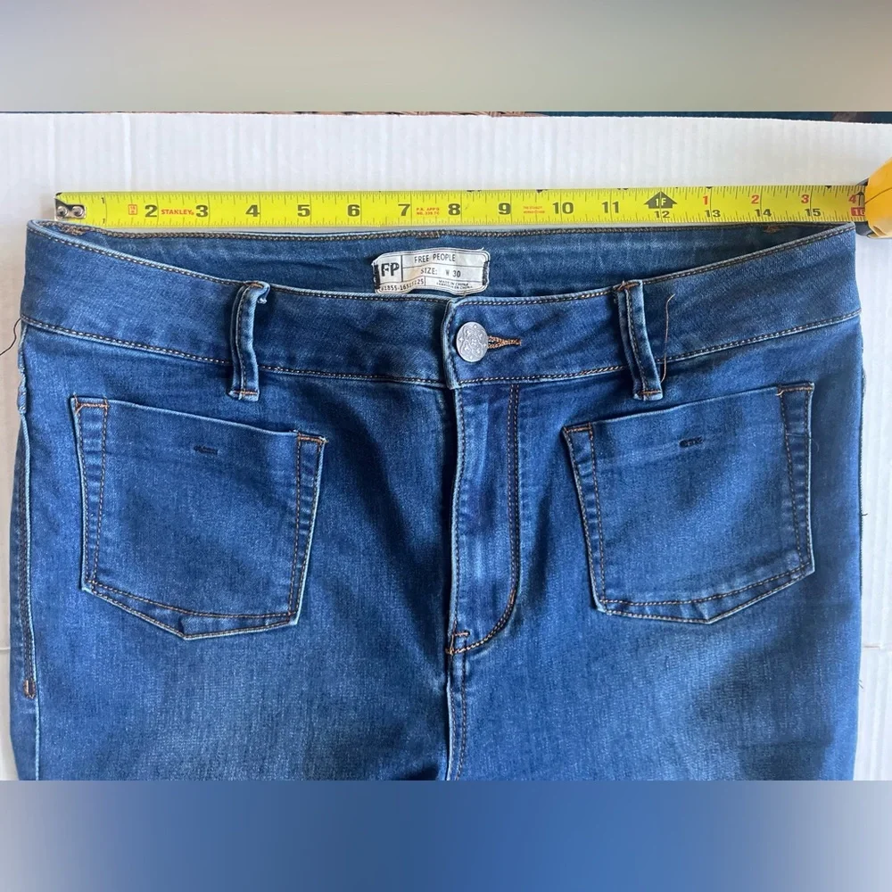 Free People Jeans 30 Beverly High Rise Skinny Women's‎ Patch Pockets